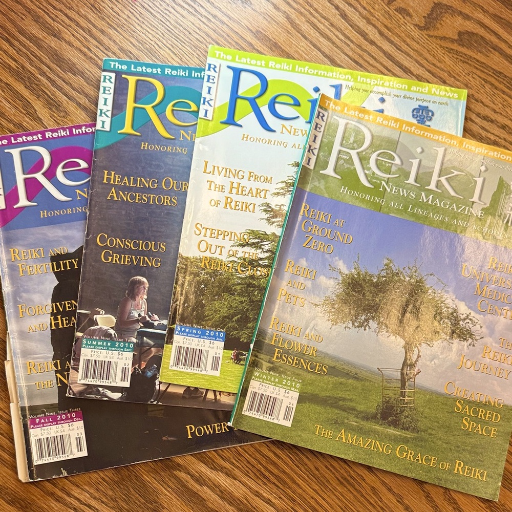 REIKI 2010 “Reiki News Magazine” Winter, Spring, Summer, Fall editions